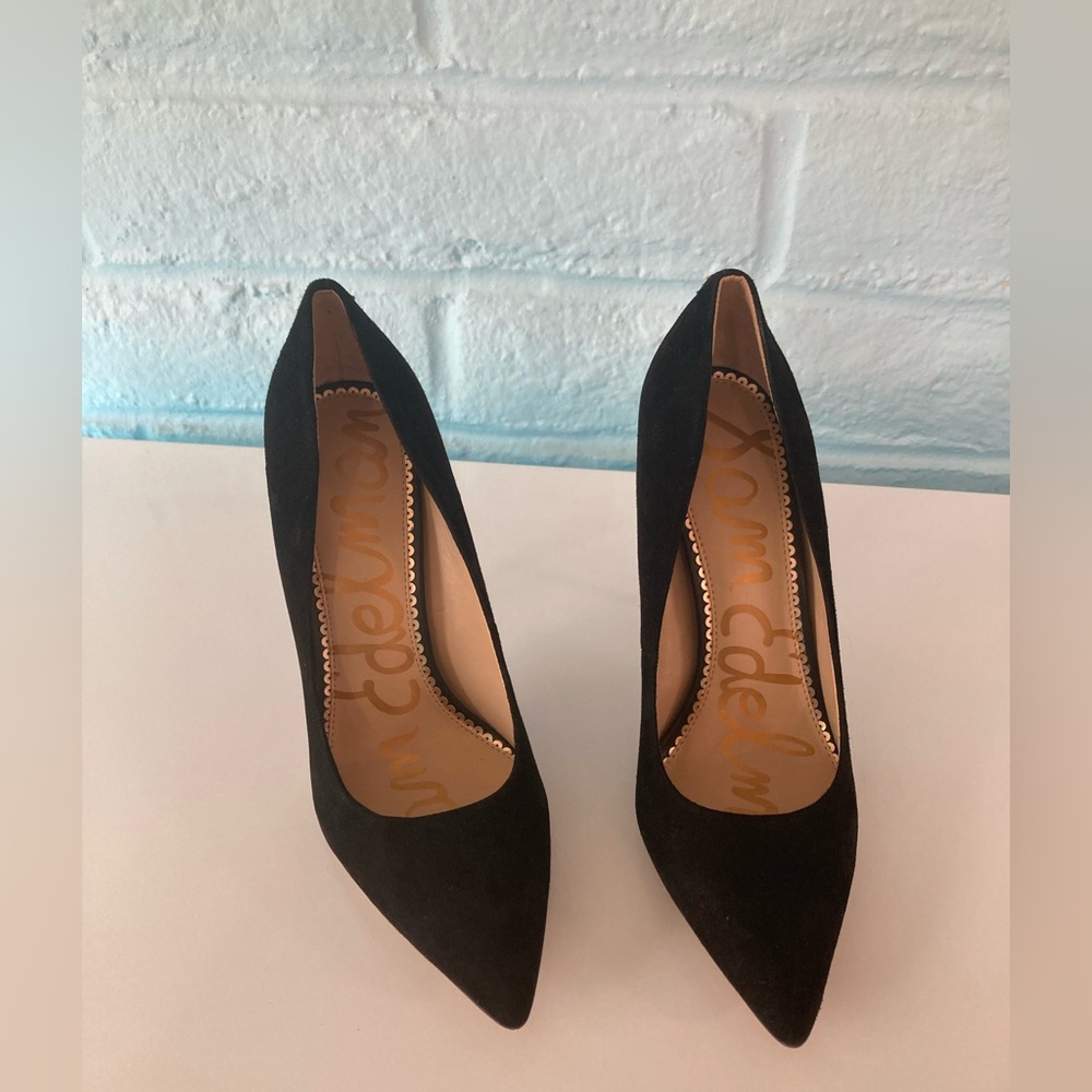 Sam Edelman Black Suede Hazel Heels, Shoes, Stilettos Like New